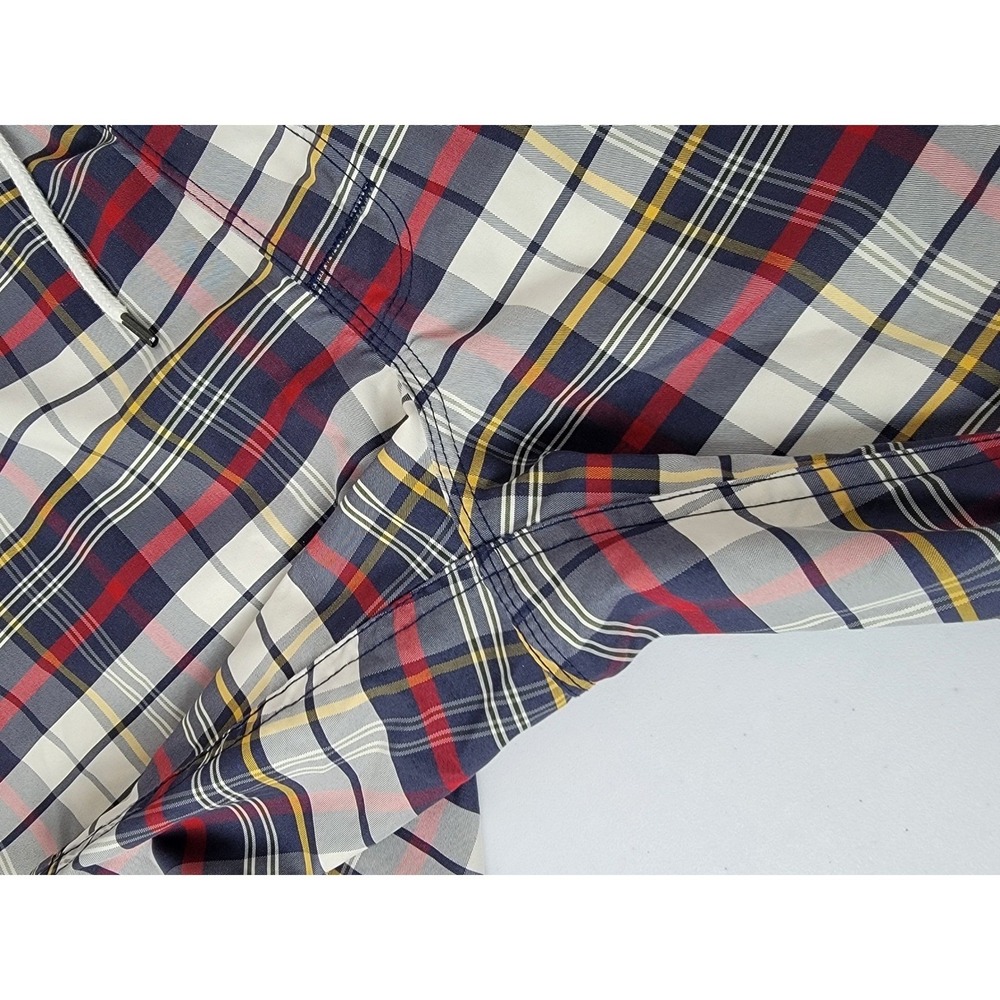 Brooks Brothers Men's Board Shorts 34 Multicolor‎ Plaid Swim Trunks Beachwear - Picture 9 of 9
